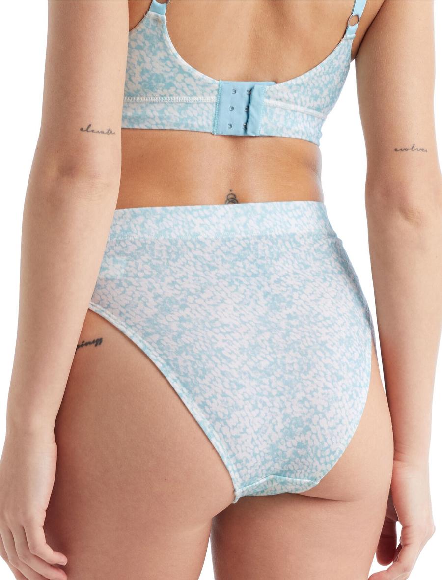 Women's Icebreaker Merino Queens High Cut Brief One Piece & Sets Haze | CA 1217XYUF